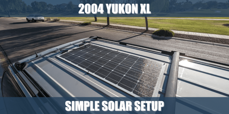 Simple Magnetic Solar Panel Setup For 2004 Yukon XL